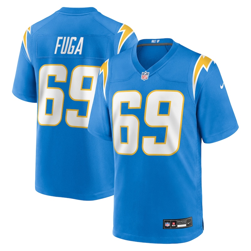 None Josh Fuga Los Angeles Chargers NFL Team Game Jersey for NFL Fans