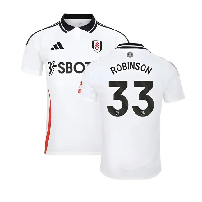 2024-20 Fulham Authentic Home Football Shirt Robinson 33 L M S