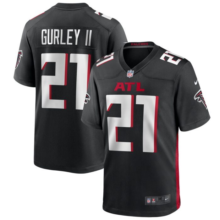 Men's Atlanta Falcons Todd Gurley II Nike Black Game Playe...