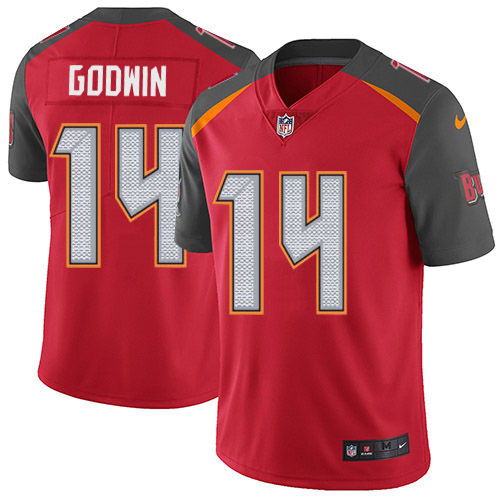 NFL T B Buccaneers Chris Godwin #14 Limited Red Authentic Jersey