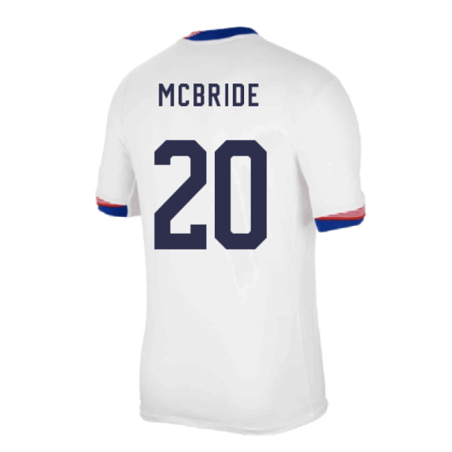 2024-2025 United States Usmnt Home Kit (mcbride 20) - Official Design