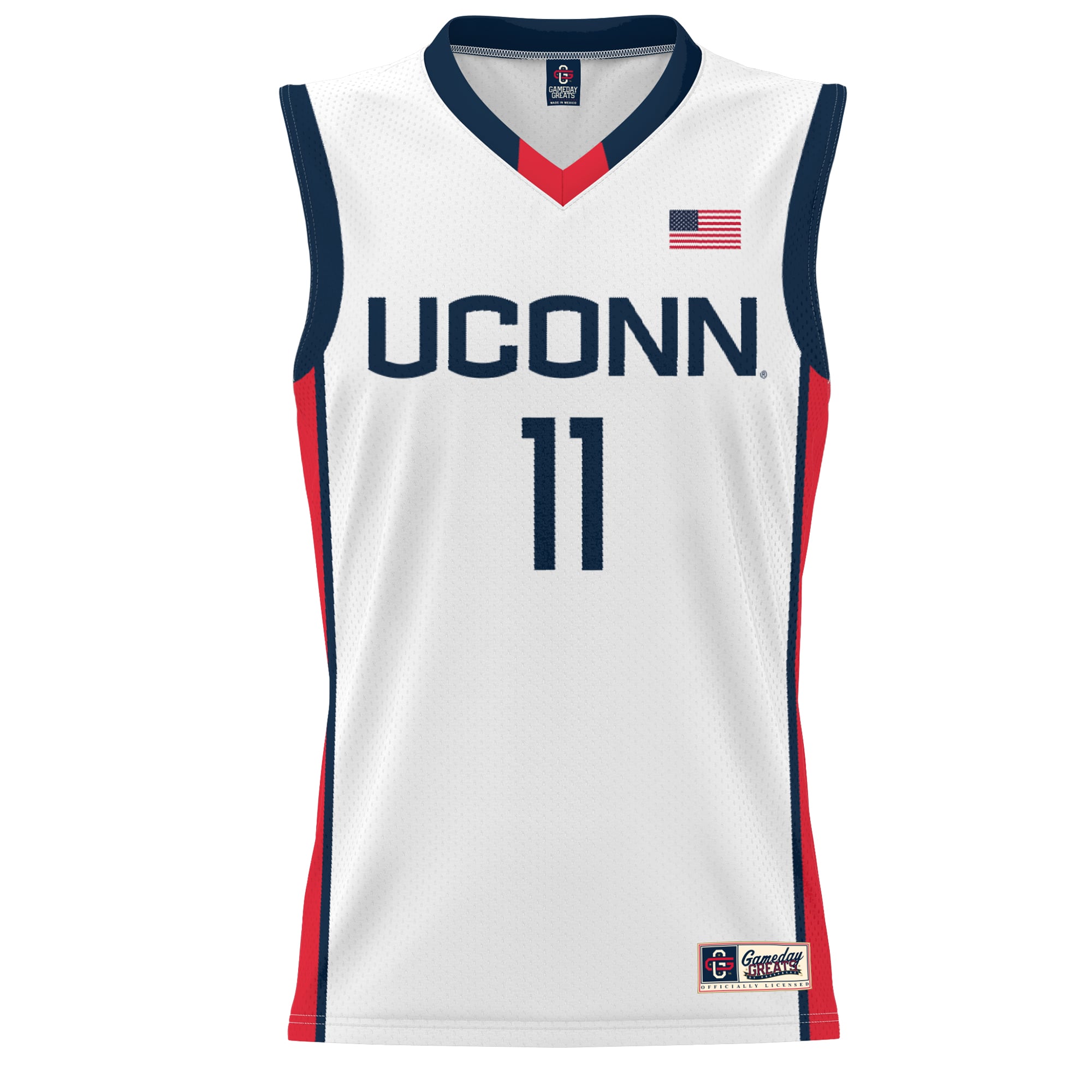 Lou Lopez-Senechal UConn Huskies GameDay Greats Youth Lightweight Basketball Alumni Jersey - White