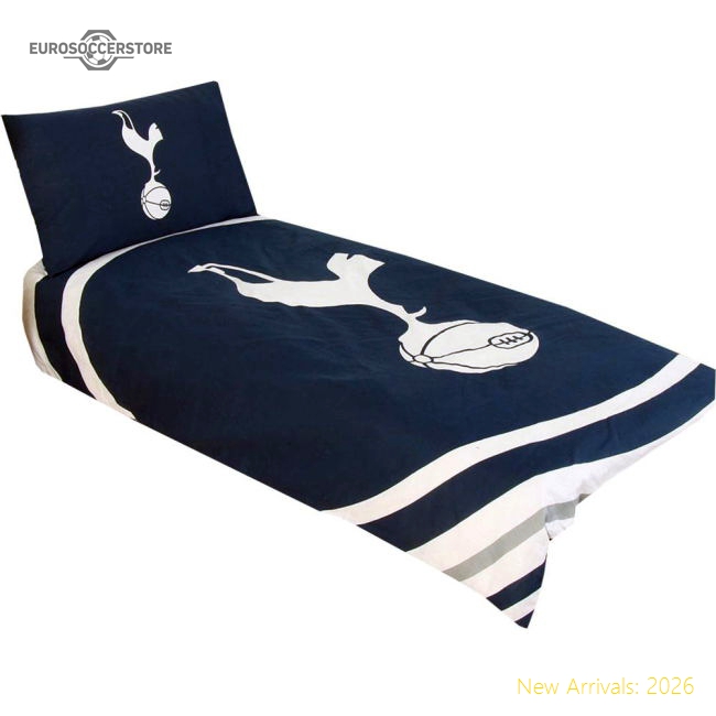 Authentic Tottenham Hotspur Fc Pulse Single Duvet Set - Premium
