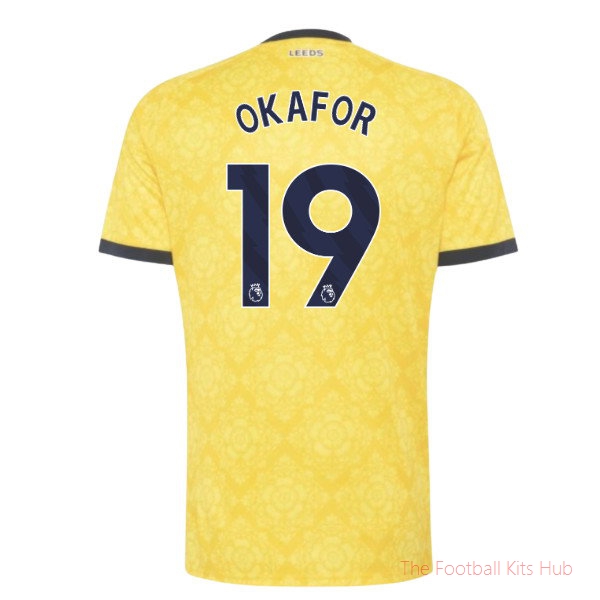 Leeds United 2026-2027 Away Shirt Okafor #19 Season Kit
