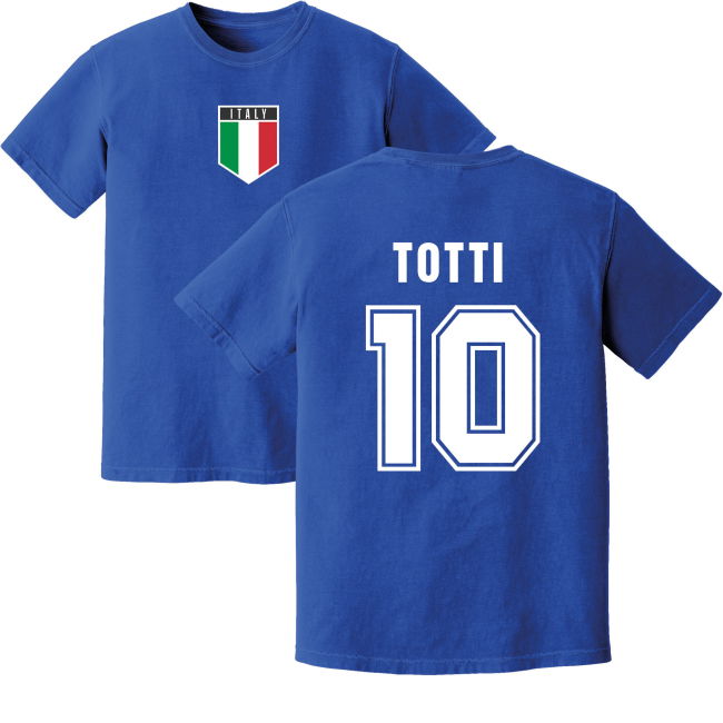 Totti Italy Training Jersey (Blue) Premium Performance Euro