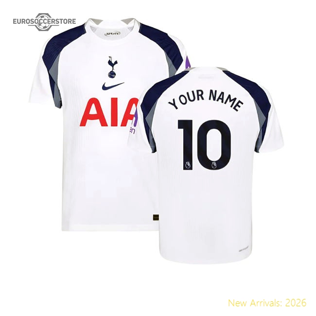 Luxury 2025-2026 Spurs Hotspur Authentic Home Shirt (your Name)
