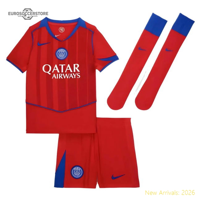 Teams,Psg Psg Club 2025-2026 Third Little Boys Mini Kit