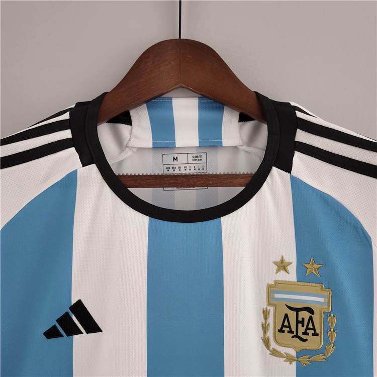 Comfort Fit Argentina World Cup 2022 Home White Soccer Jersey