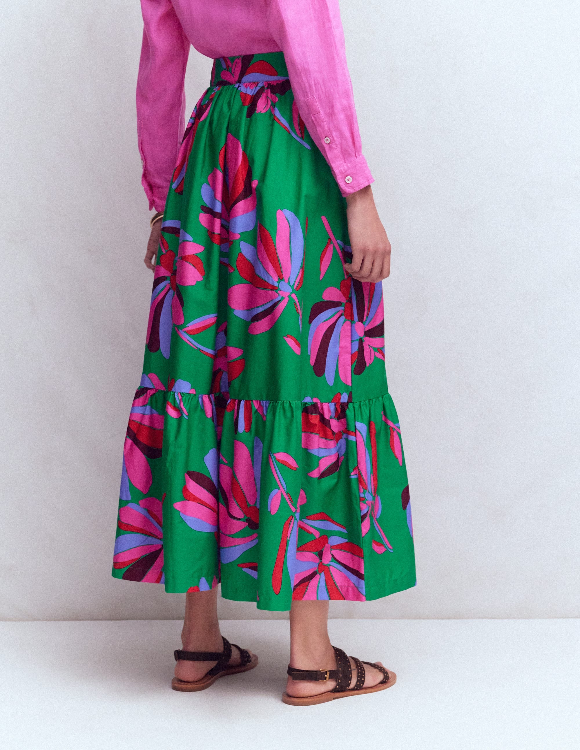 Abigail Poplin Maxi Skirt