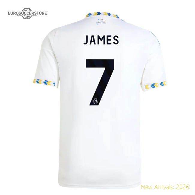 Official 2025-2026 Leeds United Home Shirt (james 7) - Premium