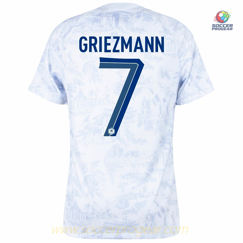 French National Team Away Football Team Jersey 2022 World Cup Griezmann