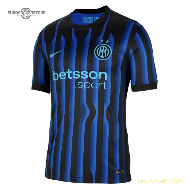 Official Inter Milan Home Jersey 2025-2026 Quick-dry Macron Hyperwave