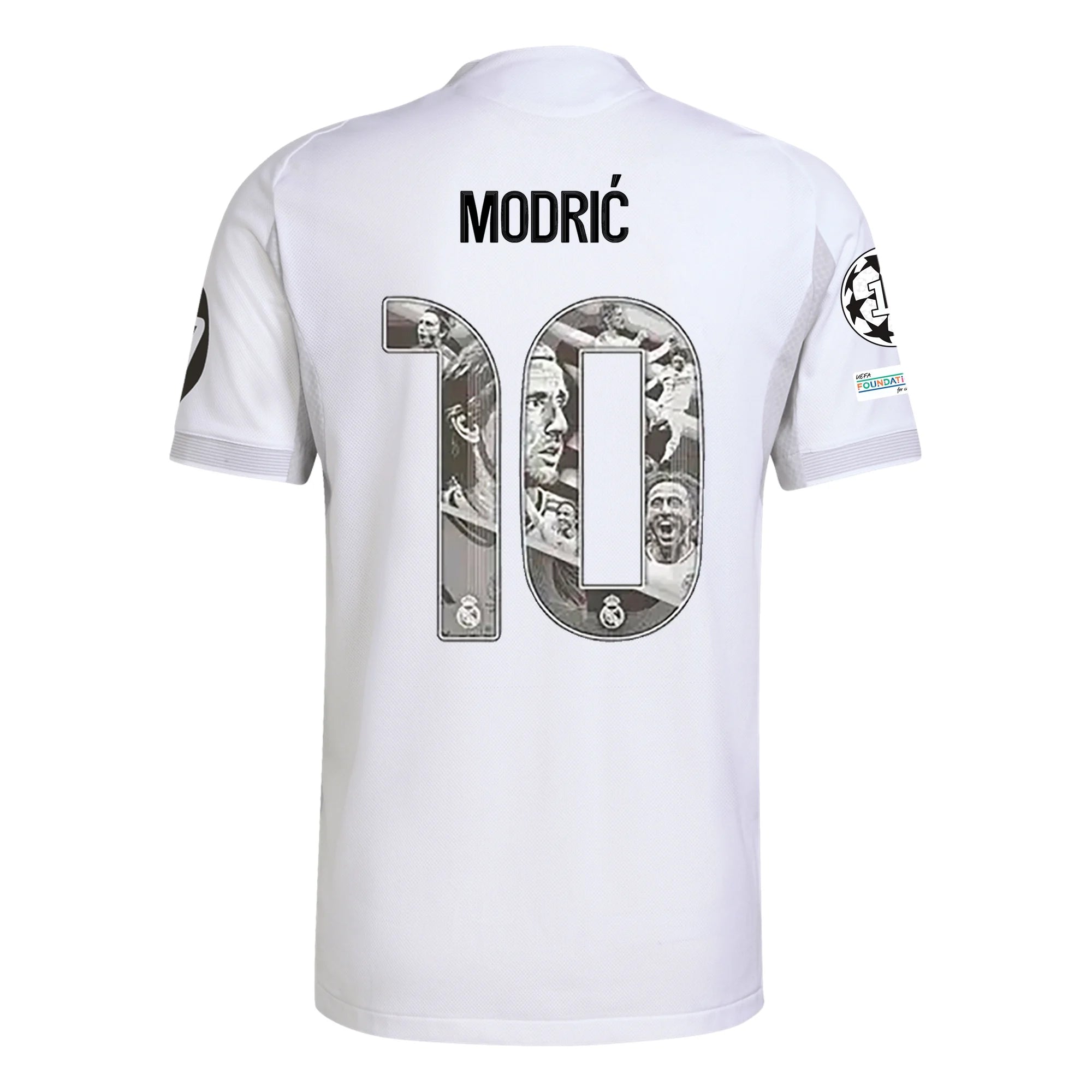 Luka Modric Real Madrid Special Edition Authentic Home Football Shirt 25/26 Champions League White