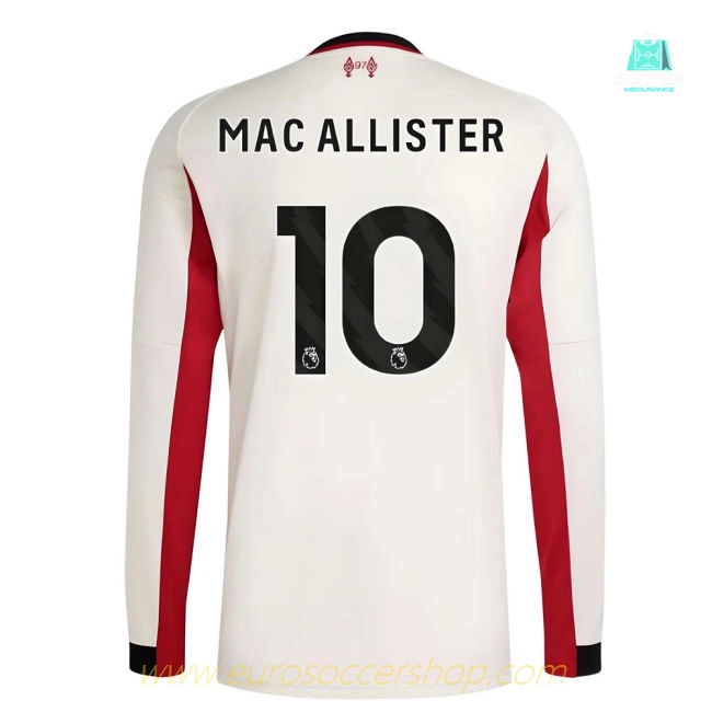 2025-2026 Liverpool Long Sleeve Away Shirt (Mac Allister 10)
