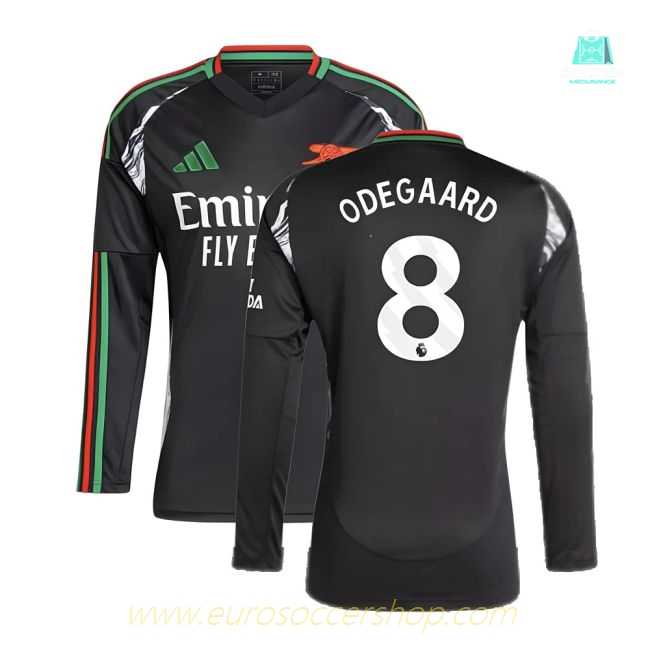 2024-2025 Arsenal Away Long Sleeve Shirt (Odegaard 8)