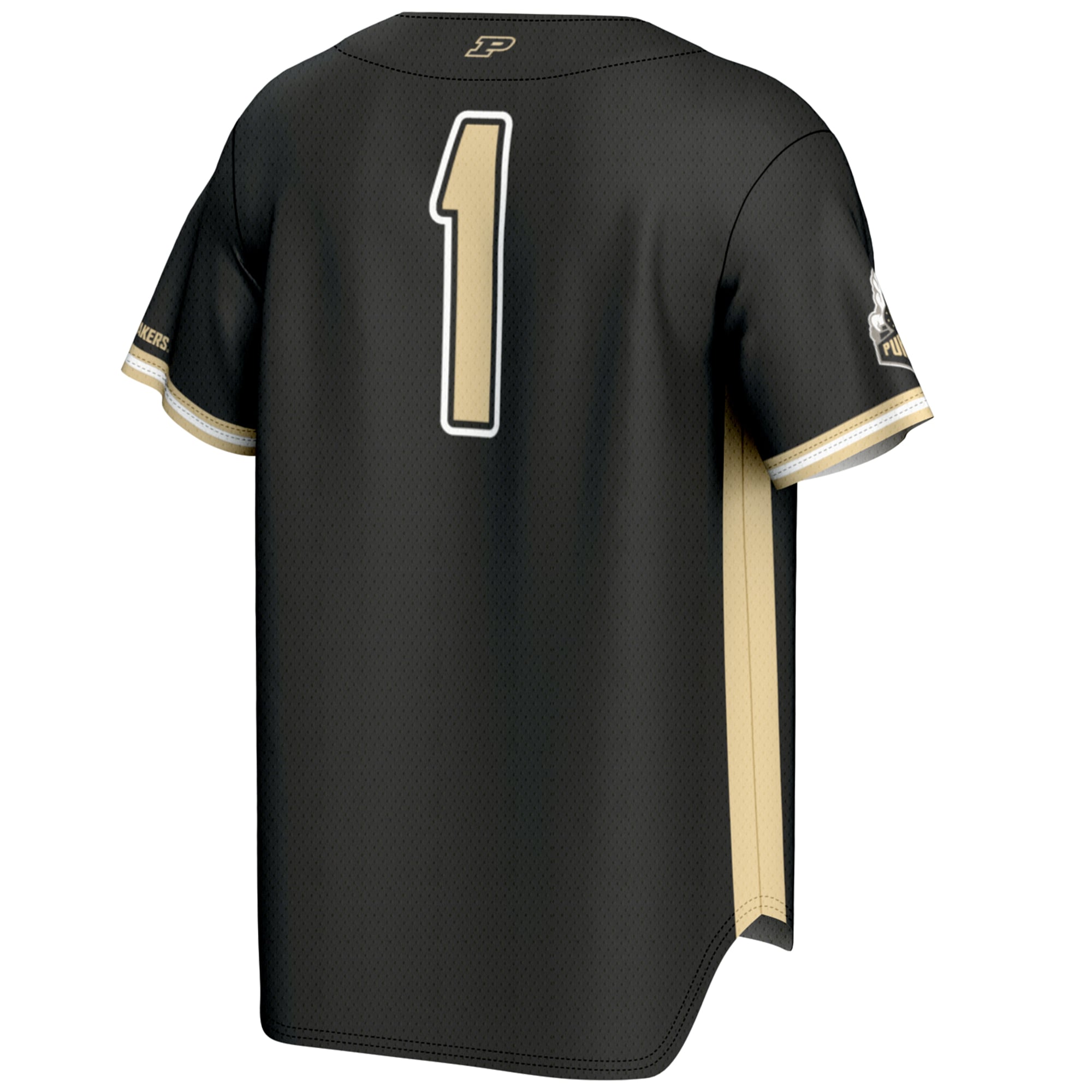 #1 Purdue Boilermakers GameDay Greats Lightweight Baseball Jersey - Gold