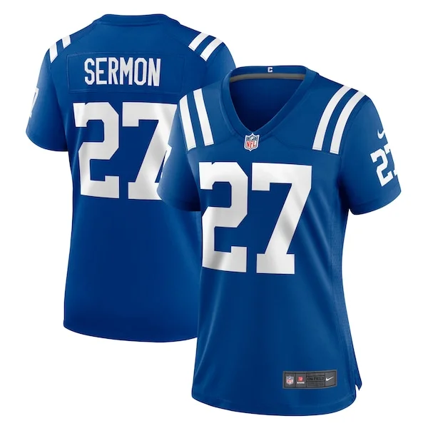 None Trey Sermon Game Jersey - Royal | NFL Player Jersey | NFL Footbal