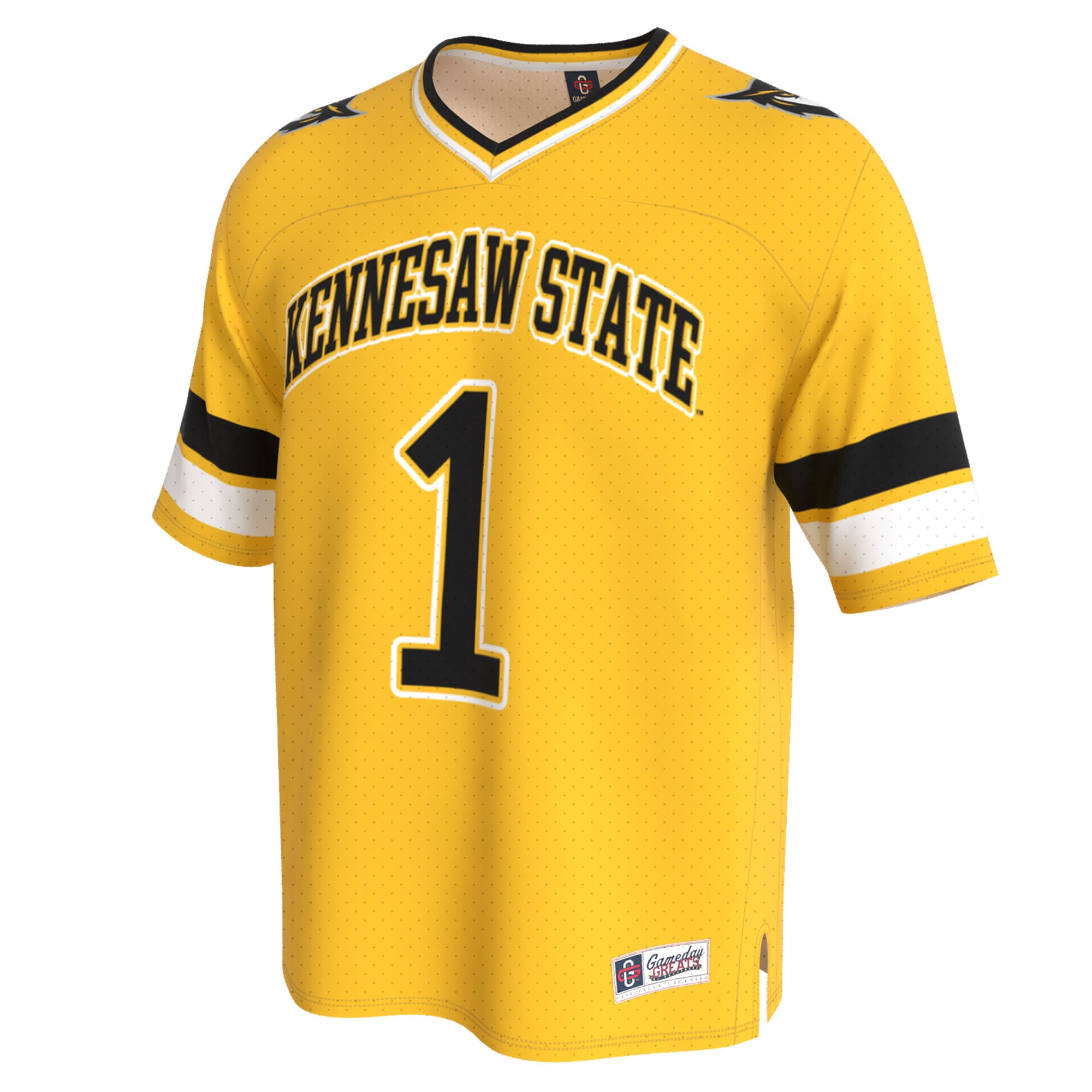 [DDG] Kennesaw State Owls GameDay Greats Youth Lightweight Collegiate Football Fashion Jersey - Gold