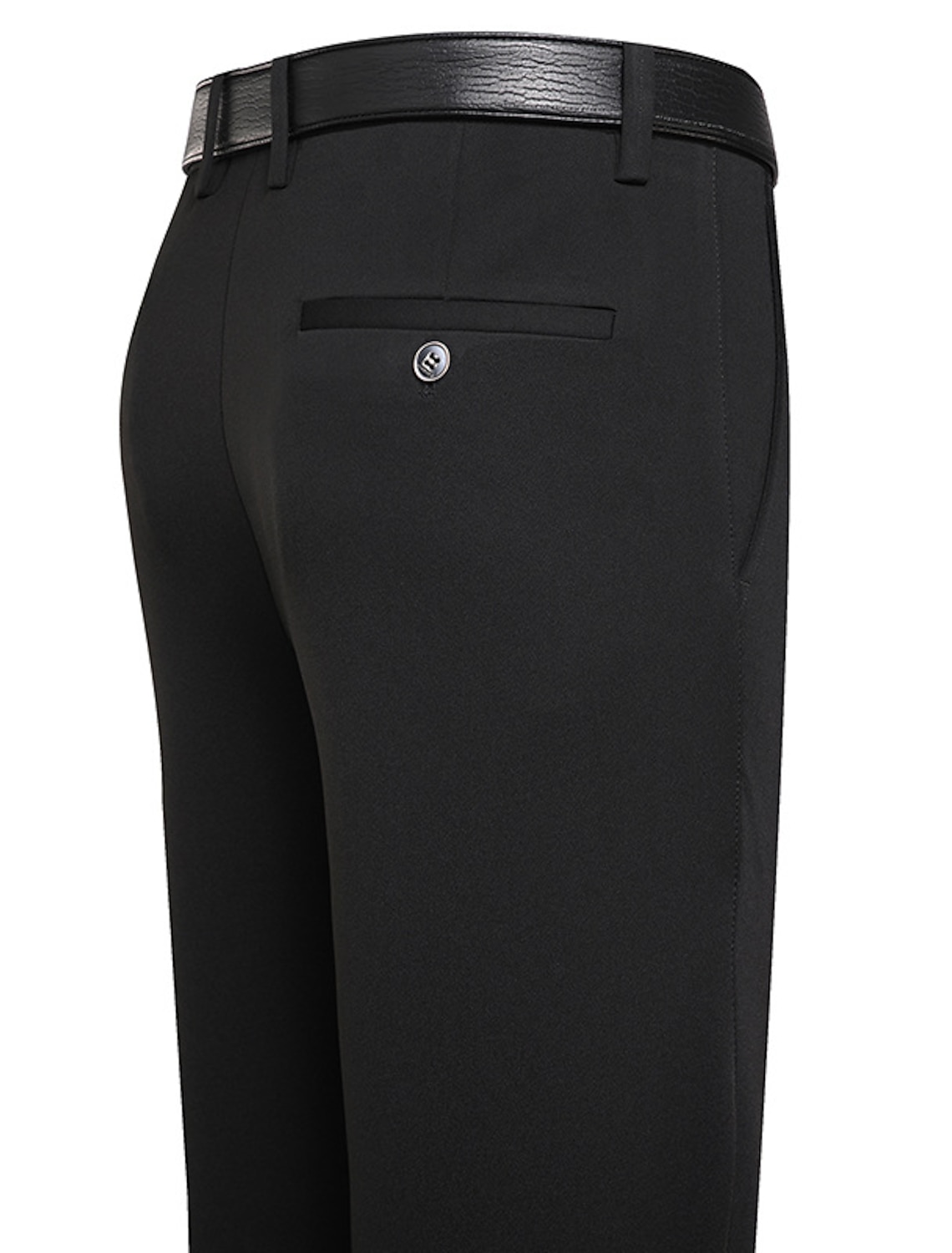 Men's Trousers Dress Pants Slacks Flat Front Pants Suit Pants Straight Leg Geometry Stretch No-Iron Formal Wedding Business Classic Style Casual Black Royal Blue High Waist Stretchy