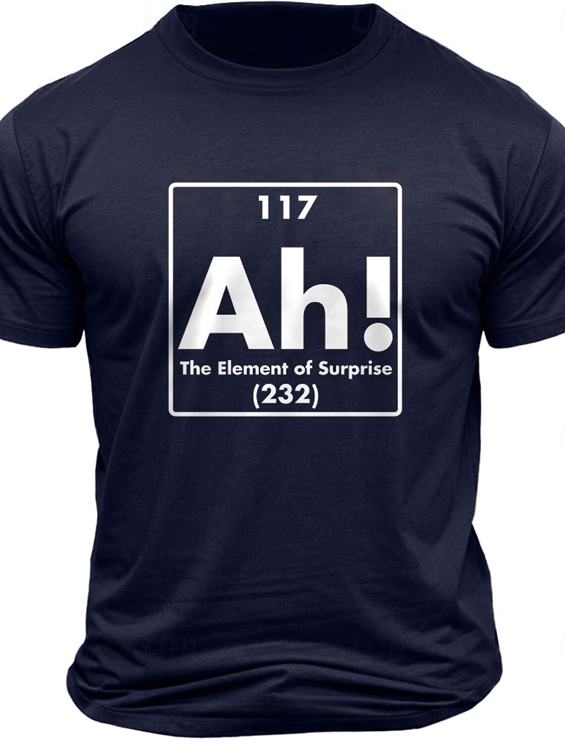 Men's Funny Graphic T-Shirt 'Ah! The Element of Surprise' Periodic