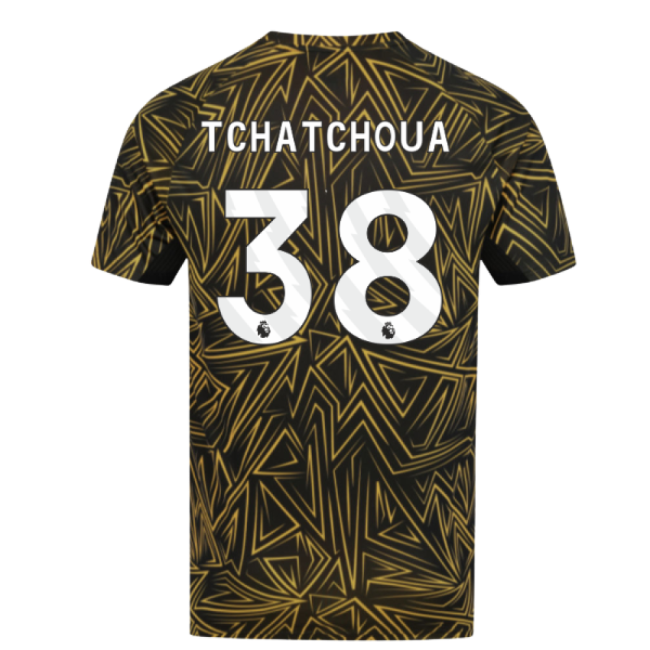 Supporter Wolves Wolves Home Pre Match Shirt Black Tchatchoua #38 ...