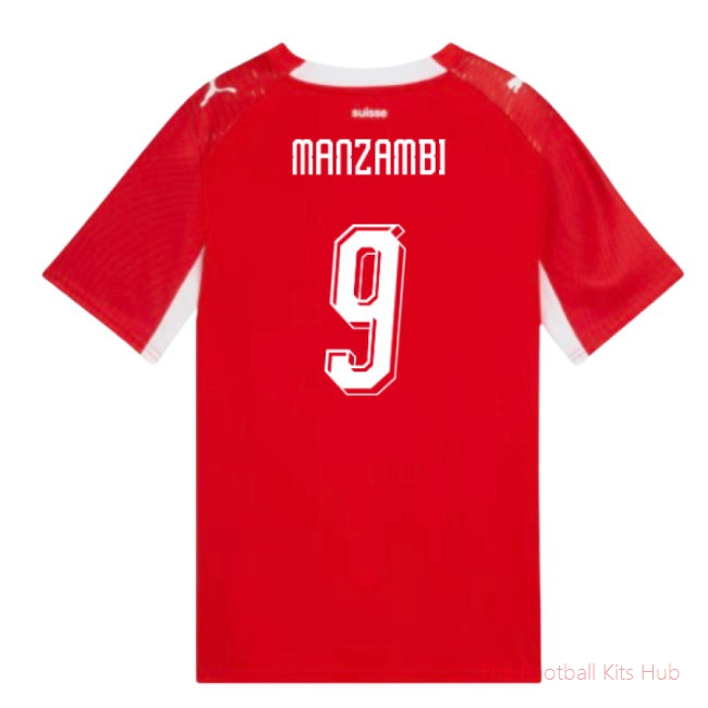 2026-2027 Switzerland Home Shirt (Kids) (Manzambi 9)