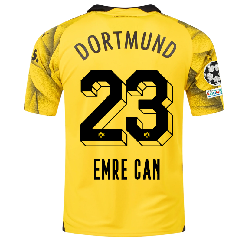 Borussia Dortmund Can 2023-2024 UCL Third Jersey – Authentic Shirt
