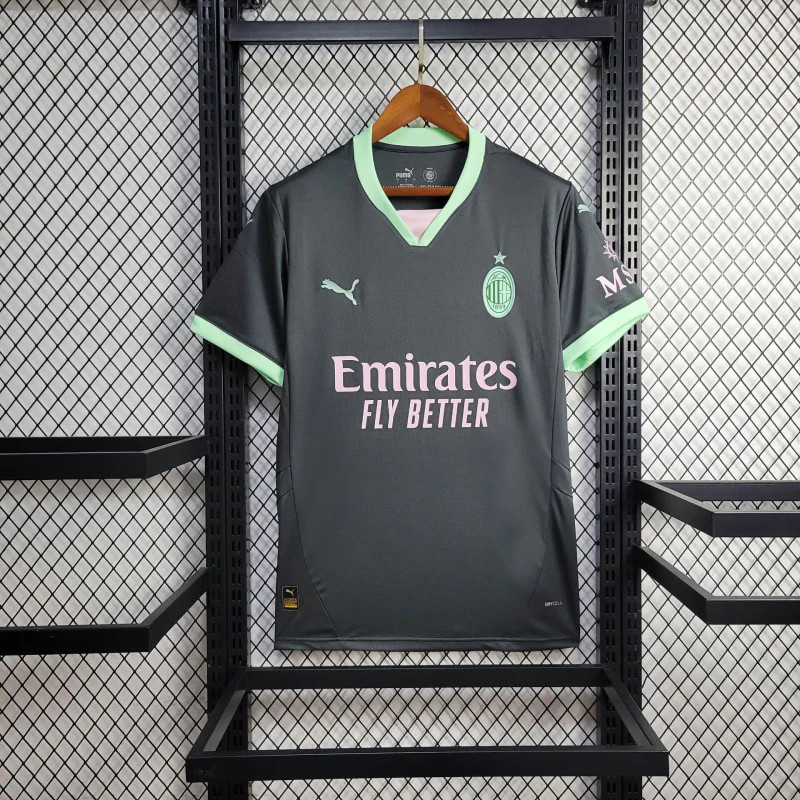 Licensed Premium Moisture Wicking AC Milan 2425 Third Shirt