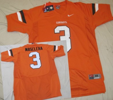 Men's None Isaac Maselera #3 home jersey Orange 2024 game jersey