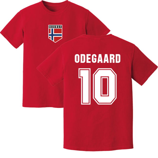 Odegaard Norway Training Jersey (Red) Quality Holland Worldcup