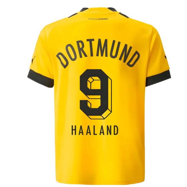 Dortmund Haaland #9 Professional Grade Fan Gear Fresh Look Fan Jers...
