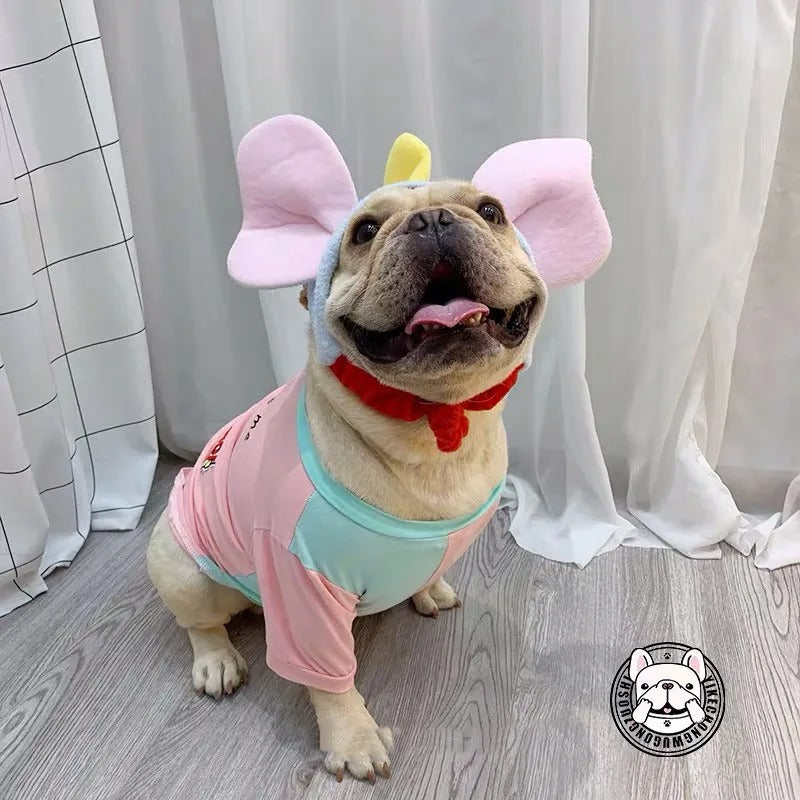 Cozy Earfant Frenchie Elephant Costume Hat – Plush Big Ear Dog Headge...
