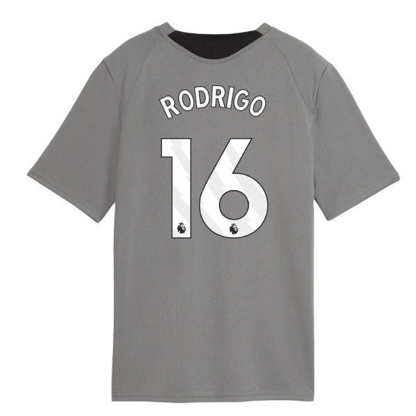 [FJH] 2026-2027 Man City Training Jersey (Cast Iron) - Kids (Rodrigo 16)