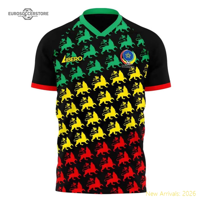 Outstanding Ethiopia 2025-2026 Away Concept Football Kit (libero)