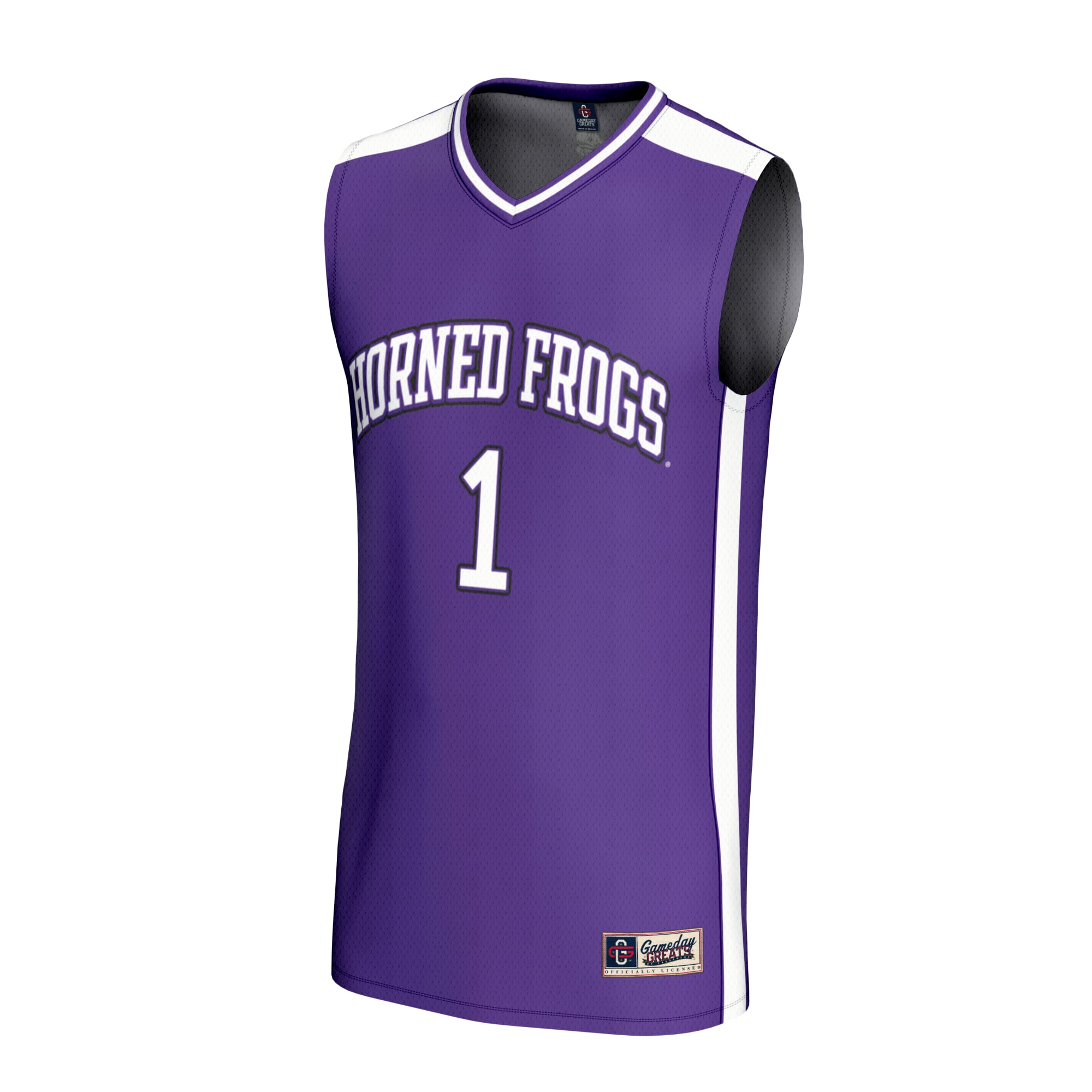 #1 TCU Horned Frogs GameDay Greats Youth Lightweight Collegiate Basketball Fashion Jersey - Purple