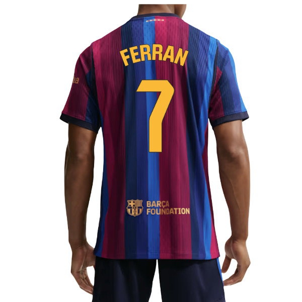 [LLS] 2026-2027 Barcelona Authentic Aero-Fit Match Home Shirt (Ferran 7)