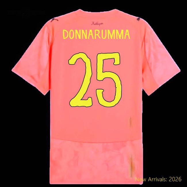 Soft Football Team Kids Jersey Donnarumma 2025-2026 Performance Fabric