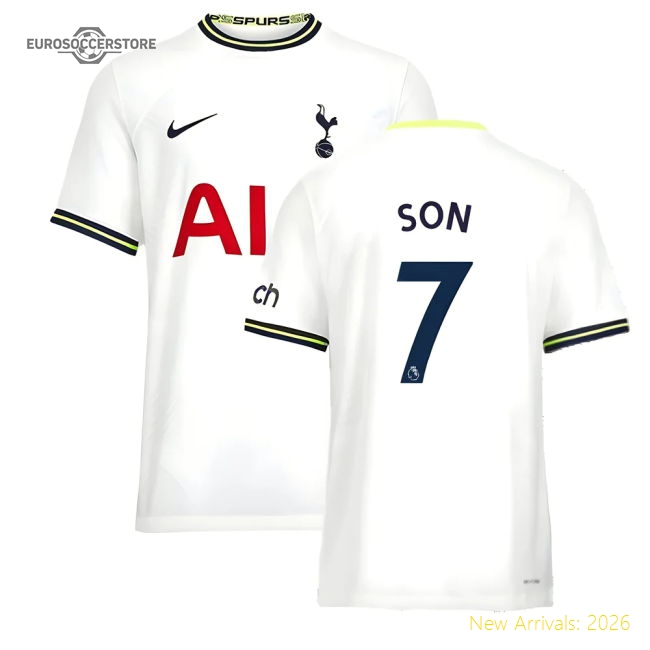 First-class 2022-2023 Tottenham Hotspur Vapor Home Shirt (son 7)