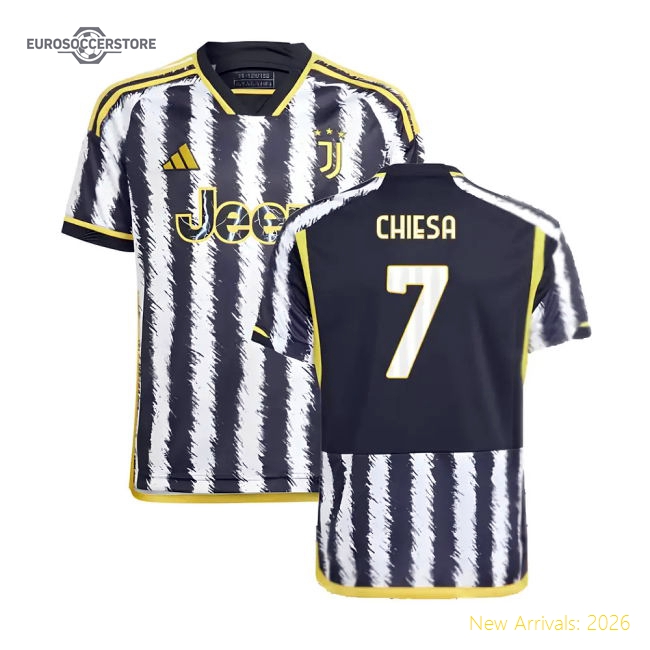 Comfortable Football Team Kids Chiesa Jersey 2023-2024 Easy-care
