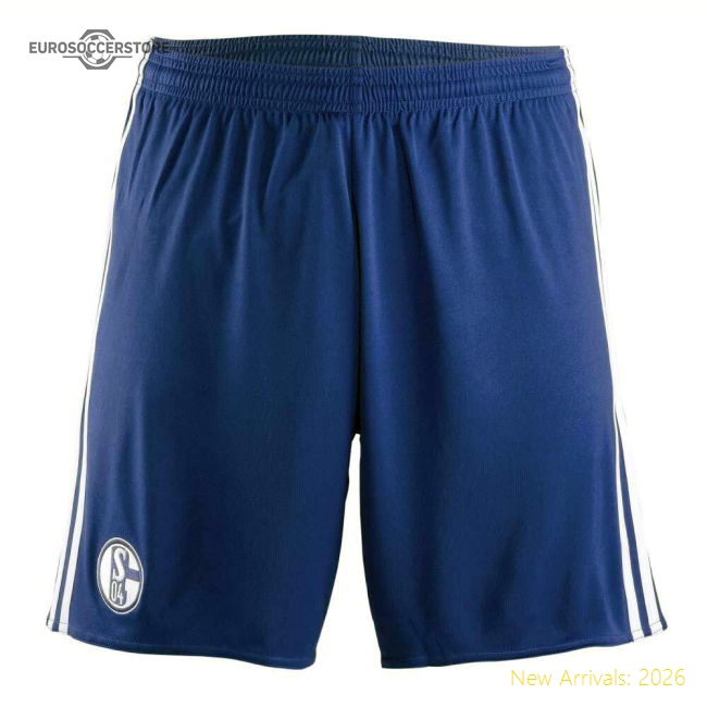 Genuine 2017-2018 Schalke Adidas Away Shorts (Blue) - Kids