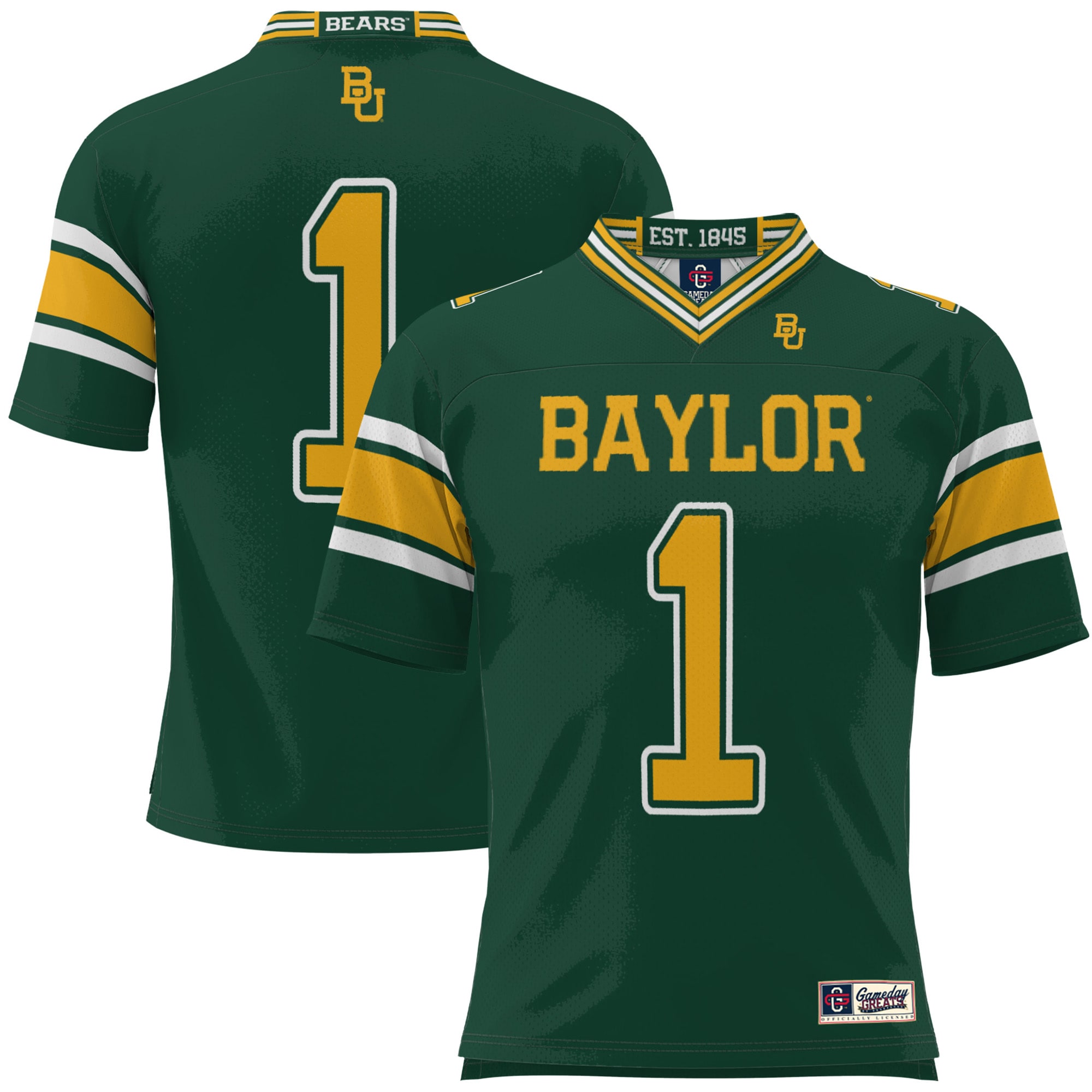 [Youth] Baylor Bears #1 Football Jersey - Green | Stadium Series 2026/27