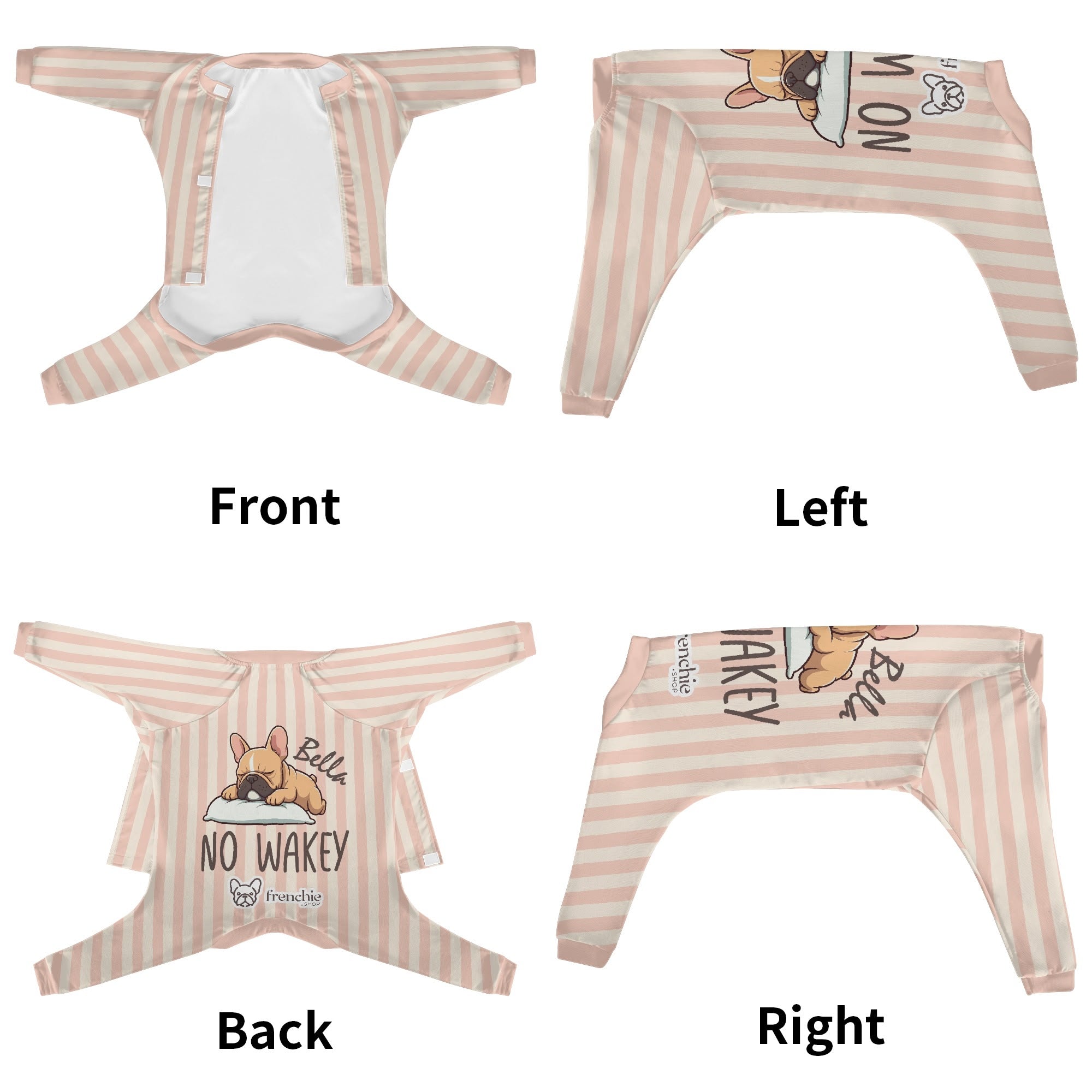 Phoebe - Personalized French Bulldog Pajamas with Frenchie’s Name – Ultra-Soft, Cozy, and Adorably Stylish!