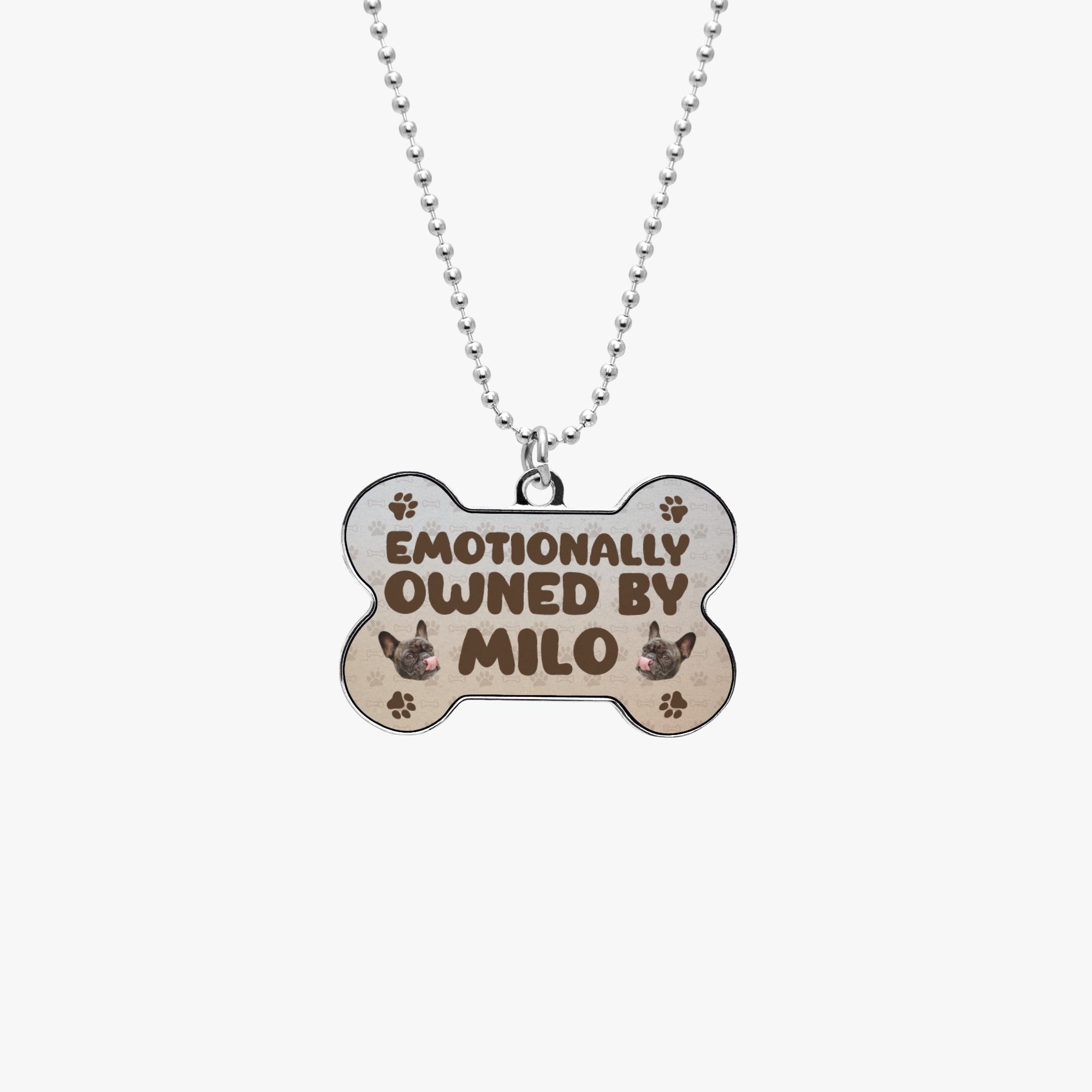Comfortable Emotionally Owned - Necklace For Frenchie Moms for Street