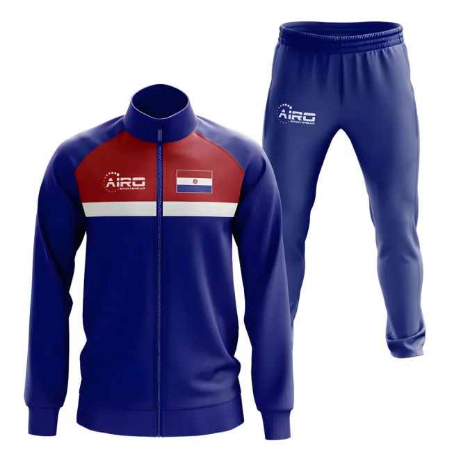 Paraguay Concept Football Tracksuit (Blue)