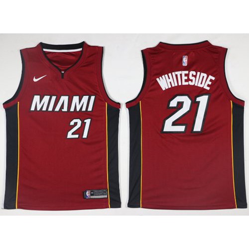 Nike Heat Red Miami Heat #21 Jersey - Budget-Friendly NBA Fan Apparel