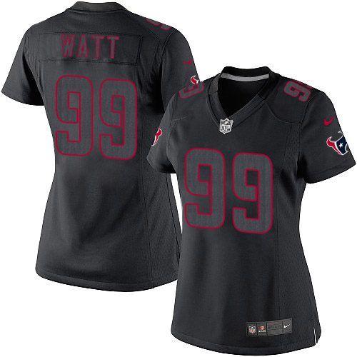 Official NFL Houston Texans #99 J.J. Watt Black Limited Jersey