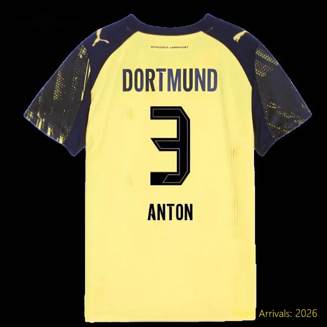 Borussia Dortmund Children 2025 Home Jersey Shirt Football Fan Match Day Match Day Essential