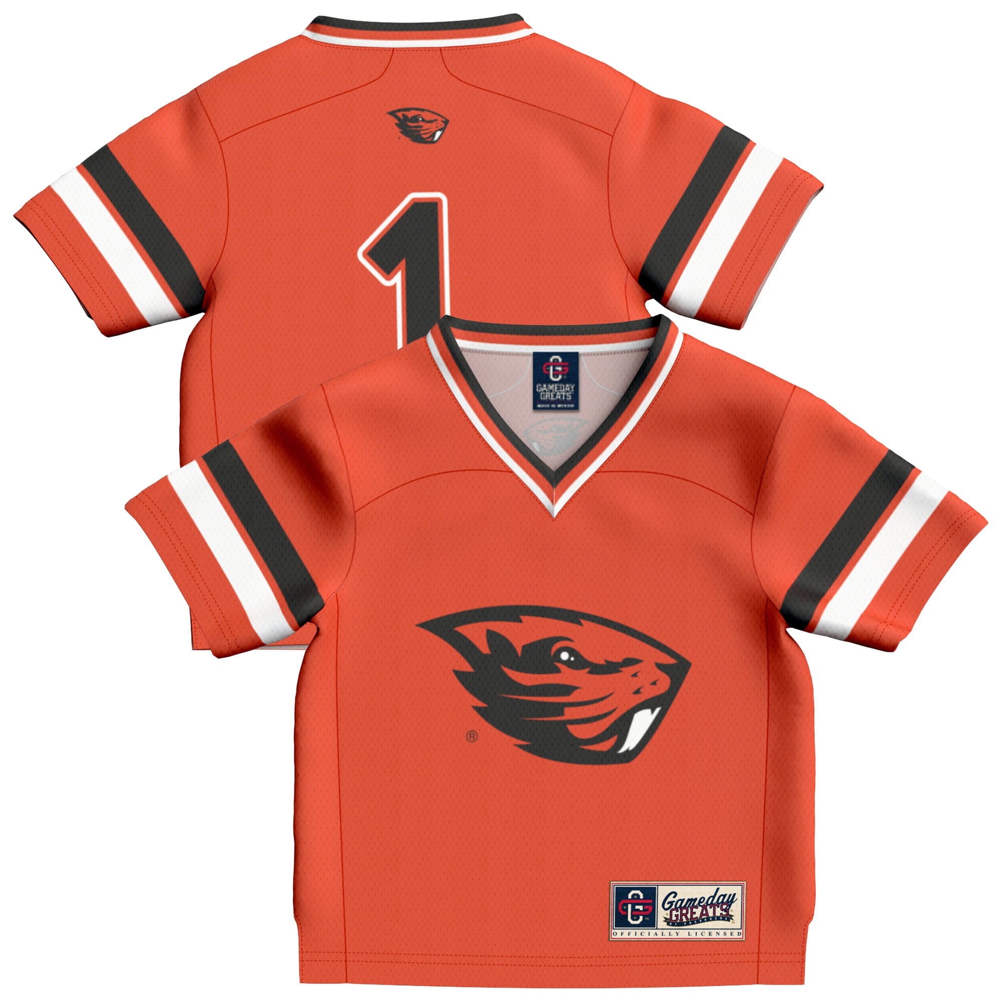 #1 Oregon State Beavers GameDay Greats Infant Collegiate Football Fashion Jersey - Orange