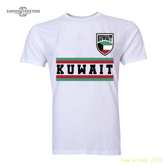 Kuwait Core Football Country T-shirt (white) - Official Design