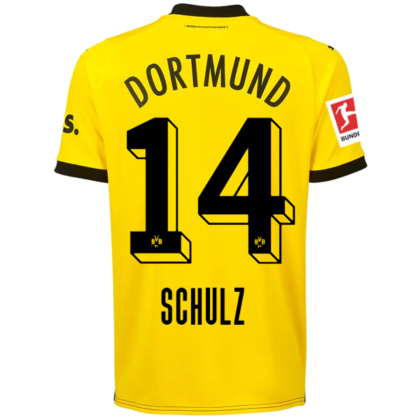 Borussia Dortmund Schulz 2023-2024 Bun Home Jersey – Authentic Shirt